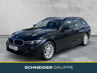 Schräge Frontansicht auf einen BMW 3er-Reihe , freigestellt