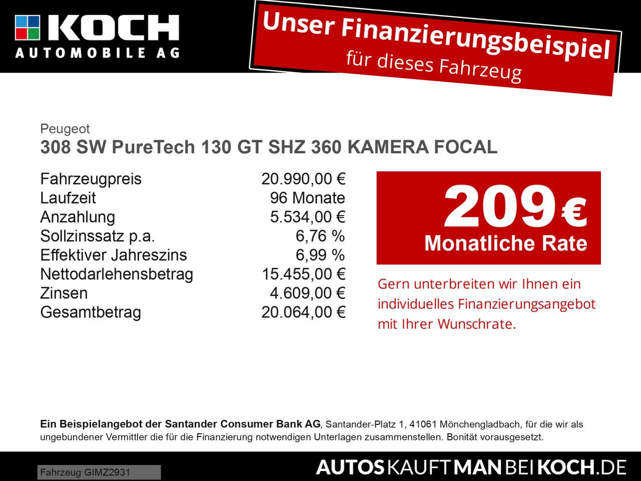 Fahrzeugbild eines Peugeot 308
