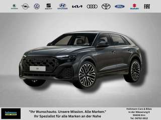 Schräge Frontansicht auf einen Audi Q8 , freigestellt