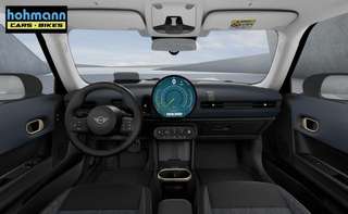 Schräge Frontansicht auf einen MINI COOPER , freigestellt