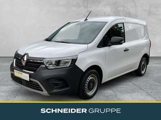 Schräge Frontansicht auf einen Renault Kangoo , freigestellt