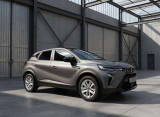 Schräge Frontansicht auf einen Mitsubishi ASX , freigestellt