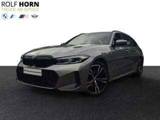 Schräge Frontansicht auf einen BMW 3er-Reihe , freigestellt