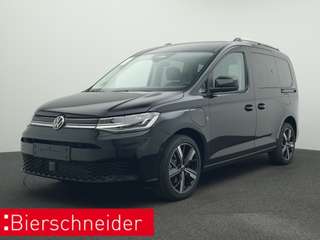 Schräge Frontansicht auf einen Volkswagen Caddy , freigestellt