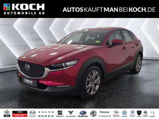 Schräge Frontansicht auf einen Mazda CX-30 , freigestellt