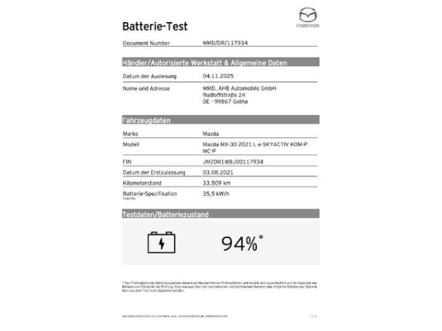 Fahrzeugbild eines Mazda MX-30