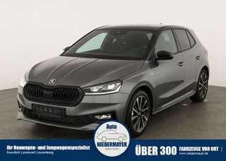 Schräge Frontansicht auf einen Skoda Fabia , freigestellt