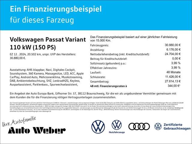 Fahrzeugbild eines Volkswagen Passat
