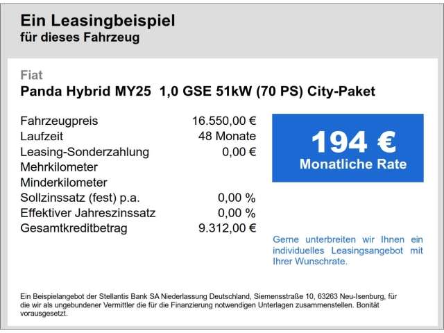 Fahrzeugbild eines Fiat Panda