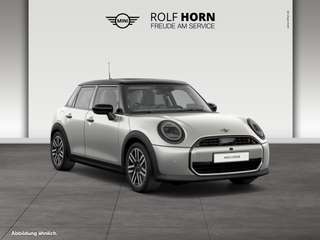 Schräge Frontansicht auf einen MINI COOPER , freigestellt