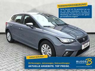 Schräge Frontansicht auf einen SEAT Ibiza , freigestellt