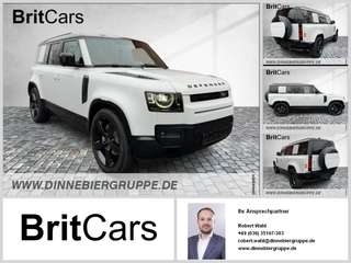 Schräge Frontansicht auf einen Land Rover Defender , freigestellt