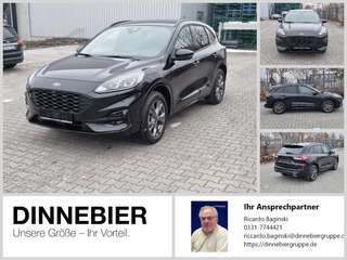 Schräge Frontansicht auf einen Ford Kuga , freigestellt