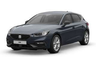 Schräge Frontansicht auf einen SEAT Leon , freigestellt