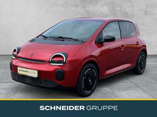 Schräge Frontansicht auf einen Renault Twingo , freigestellt