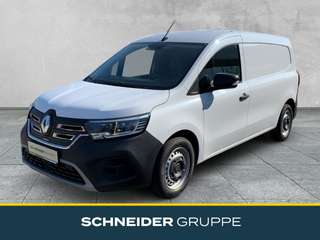 Schräge Frontansicht auf einen Renault Kangoo E-TECH , freigestellt