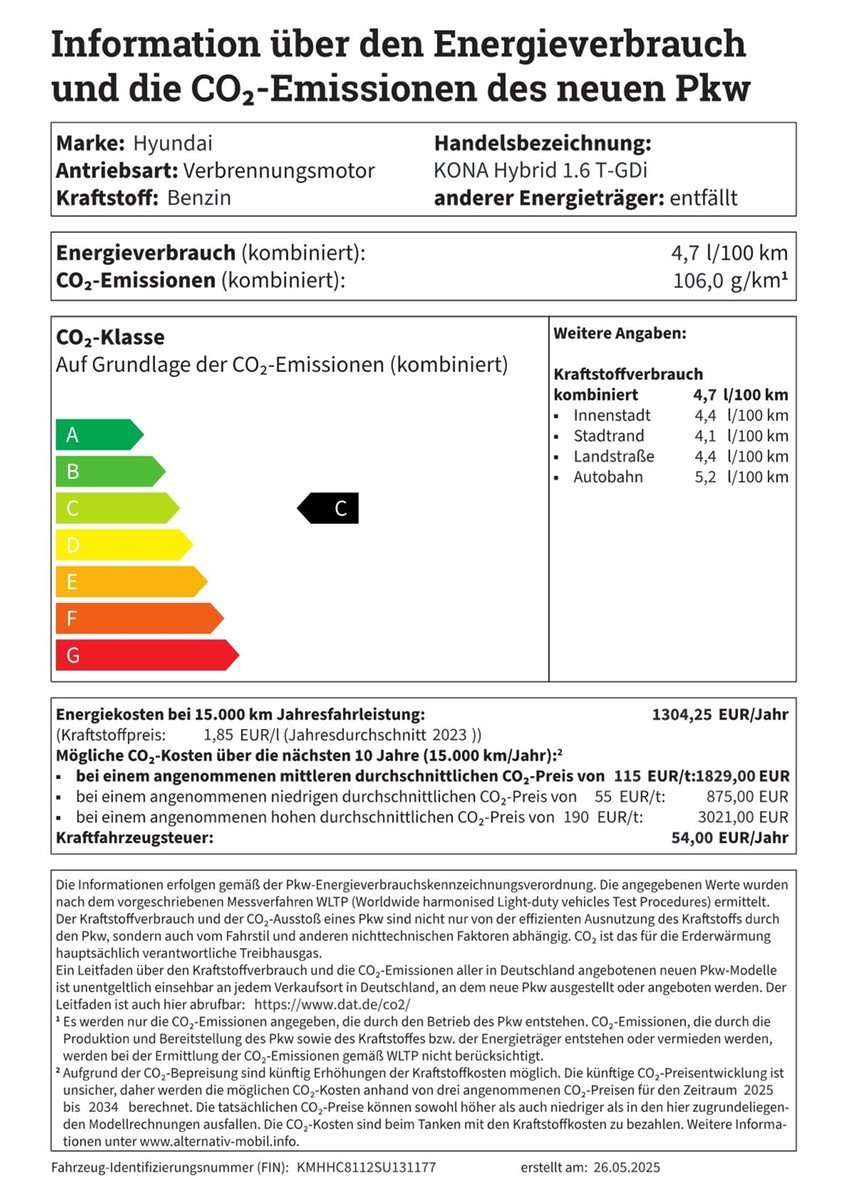Fahrzeugbild eines Hyundai Kona