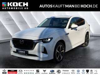 Schräge Frontansicht auf einen Mazda CX-60 , freigestellt