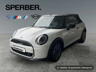 Schräge Frontansicht auf einen MINI COOPER , freigestellt