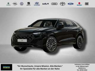 Schräge Frontansicht auf einen Audi Q8 , freigestellt