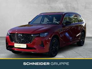 Schräge Frontansicht auf einen Mazda CX-80 , freigestellt