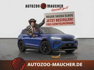 Schräge Frontansicht auf einen Skoda ELROQ , freigestellt