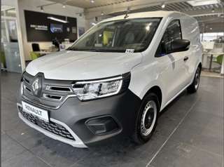 Schräge Frontansicht auf einen Renault Kangoo E-TECH , freigestellt