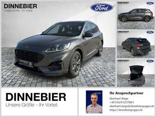 Schräge Frontansicht auf einen Ford Kuga , freigestellt