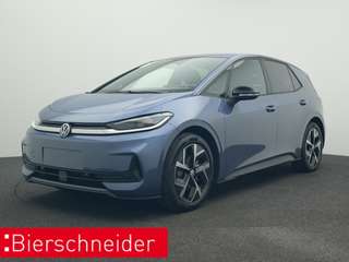 Schräge Frontansicht auf einen Volkswagen ID.3 , freigestellt