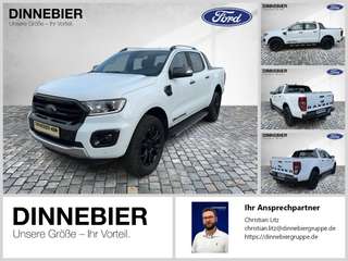 Schräge Frontansicht auf einen Ford Ranger , freigestellt
