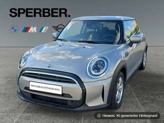Schräge Frontansicht auf einen MINI COOPER , freigestellt
