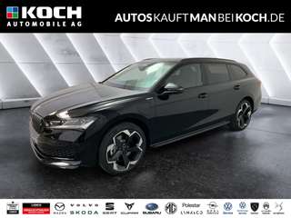Schräge Frontansicht auf einen Skoda Superb , freigestellt