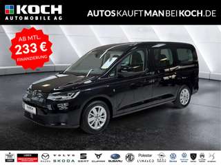 Schräge Frontansicht auf einen Volkswagen Caddy , freigestellt