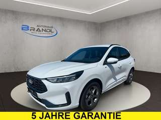 Schräge Frontansicht auf einen Ford Kuga , freigestellt