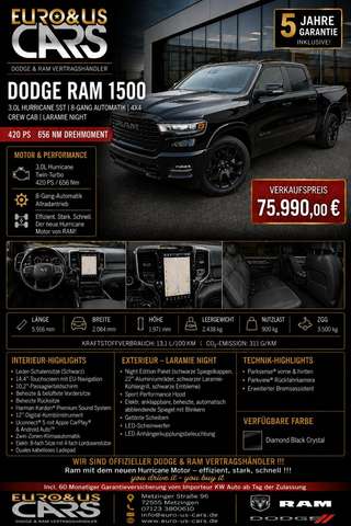 Schräge Frontansicht auf einen Dodge RAM , freigestellt