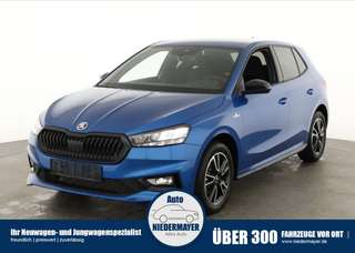Schräge Frontansicht auf einen Skoda Fabia , freigestellt