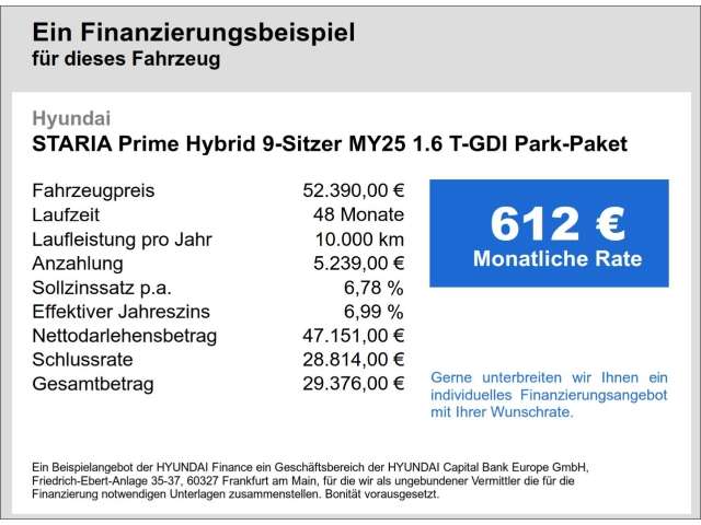 Fahrzeugbild eines Hyundai Staria