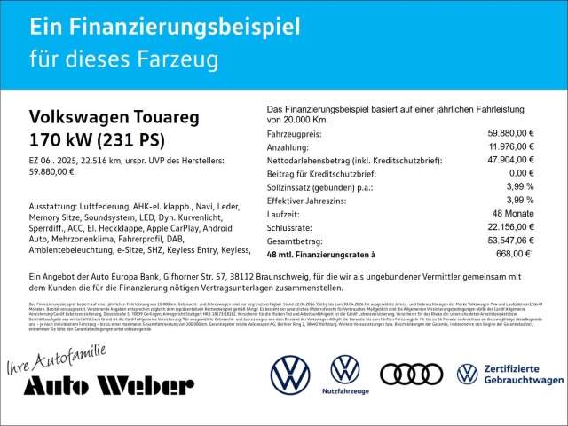 Fahrzeugbild eines Volkswagen Touareg