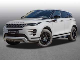 Schräge Frontansicht auf einen Land Rover Range Rover Evoque , freigestellt