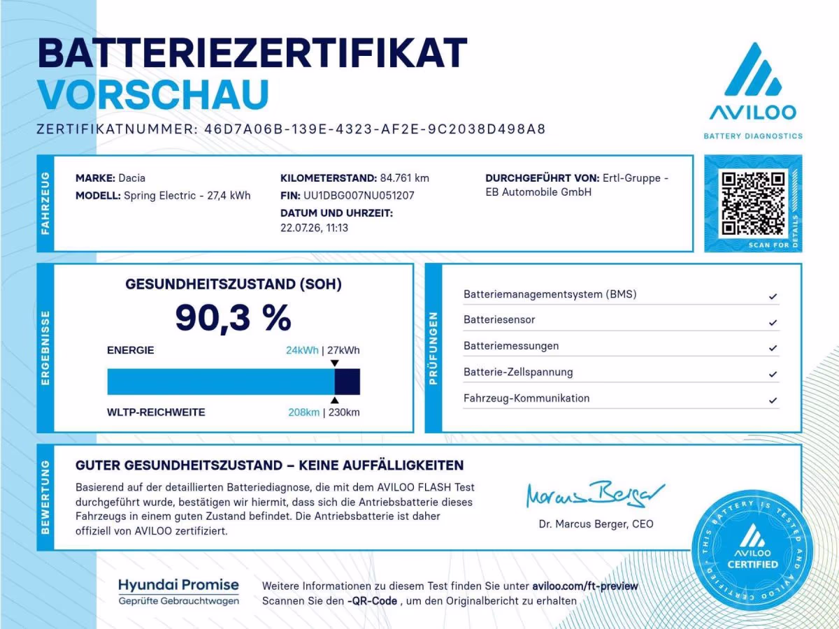 Fahrzeugbild eines Dacia Spring