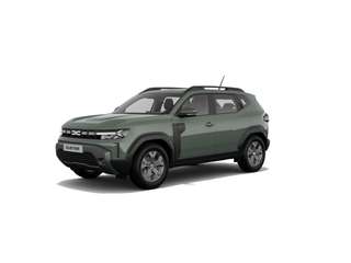 Schräge Frontansicht auf einen Dacia Duster , freigestellt