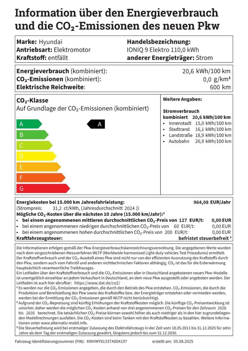 Fahrzeugbild eines Hyundai IONIQ 9