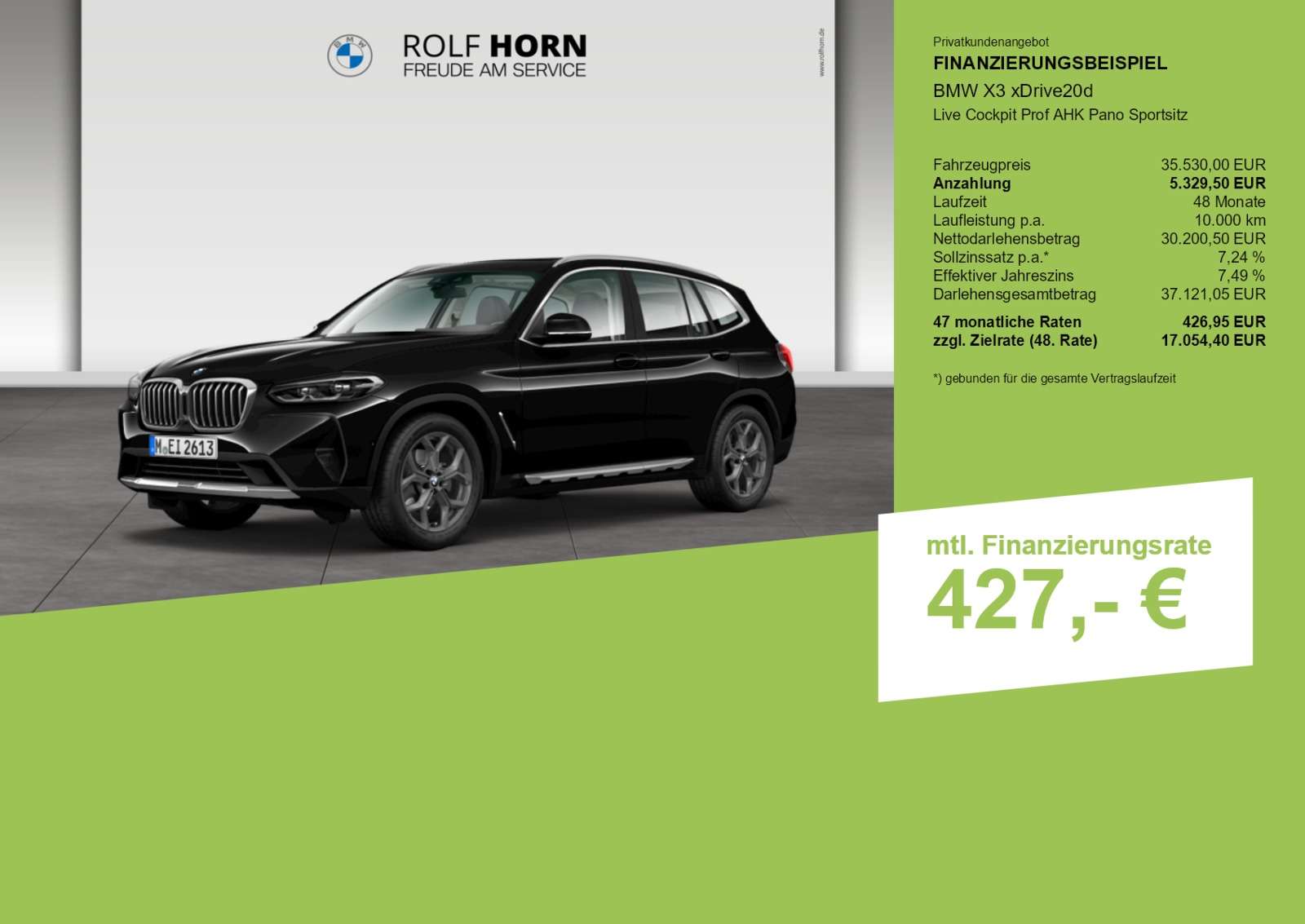 Fahrzeugbild eines BMW X3