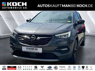 Schräge Frontansicht auf einen Opel Grandland X , freigestellt