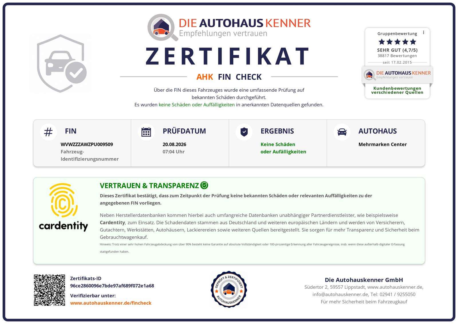 Fahrzeugbild eines Volkswagen Polo