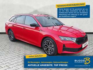 Schräge Frontansicht auf einen Skoda Octavia , freigestellt
