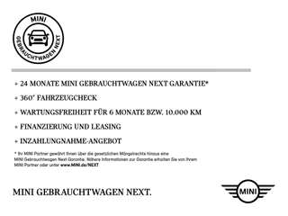 Schräge Frontansicht auf einen MINI MINI , freigestellt