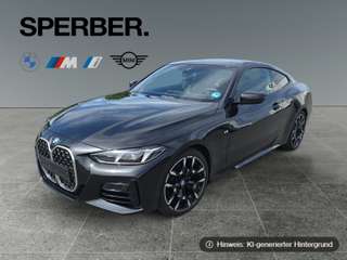 Schräge Frontansicht auf einen BMW 4er-Reihe , freigestellt