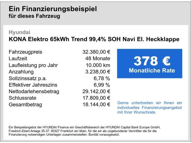 Fahrzeugbild eines Hyundai Kona Elektro