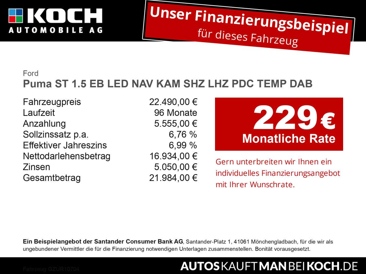 Fahrzeugbild eines Ford Puma